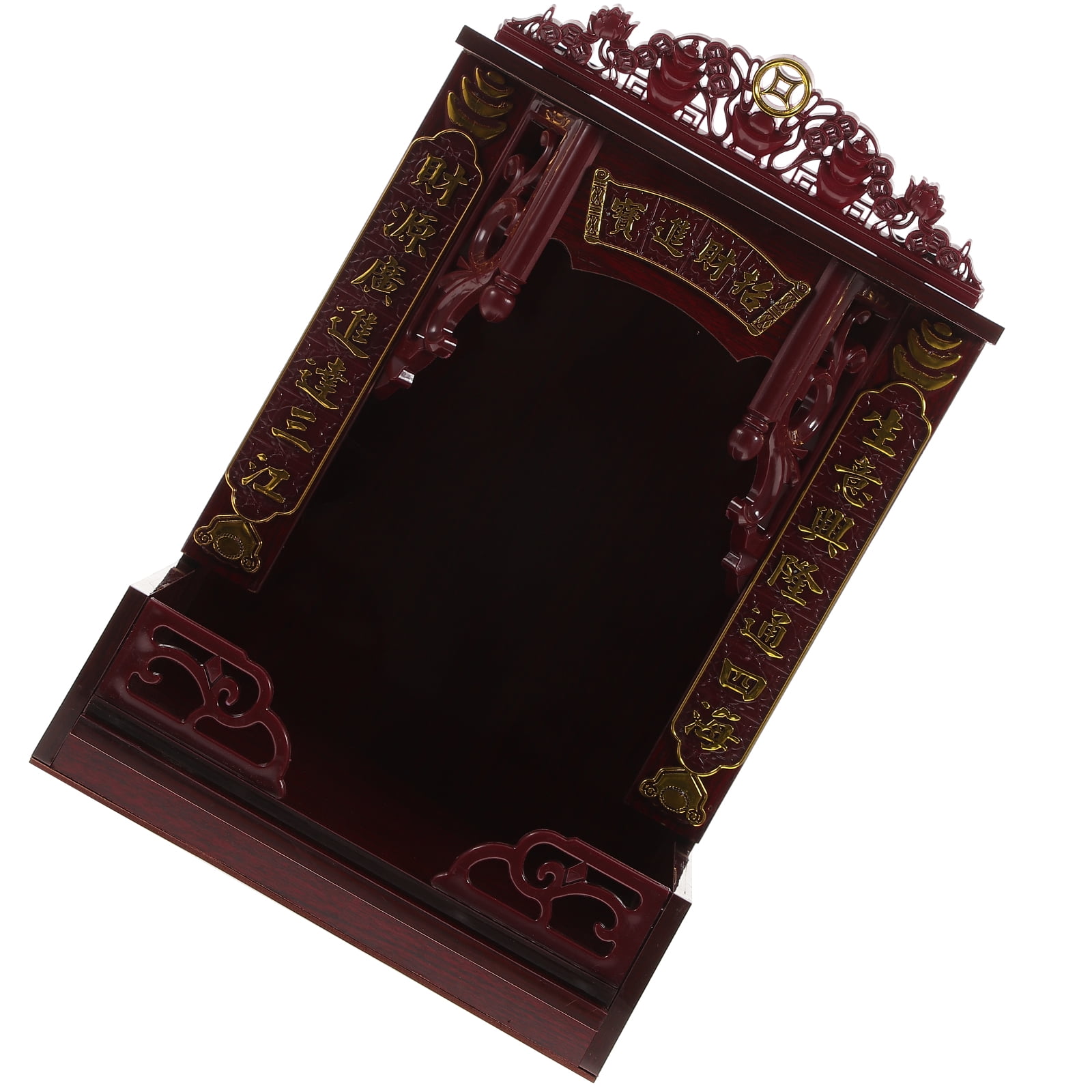 Wall Mounted Wooden Buddhist Altar Tabletop Buddha Shelf Home Altar Buddha Altar Shelf