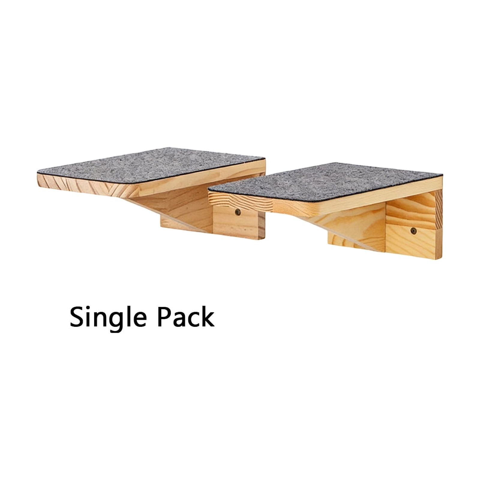 Wall-Mounted Wooden Cat Climbing Frame, Canvas Cat Bed & Jute Scratching Post, Multi-Level Cat Jump Platform For Indoor Cats With Durable Solid Wood Construction, Ideal For Cat