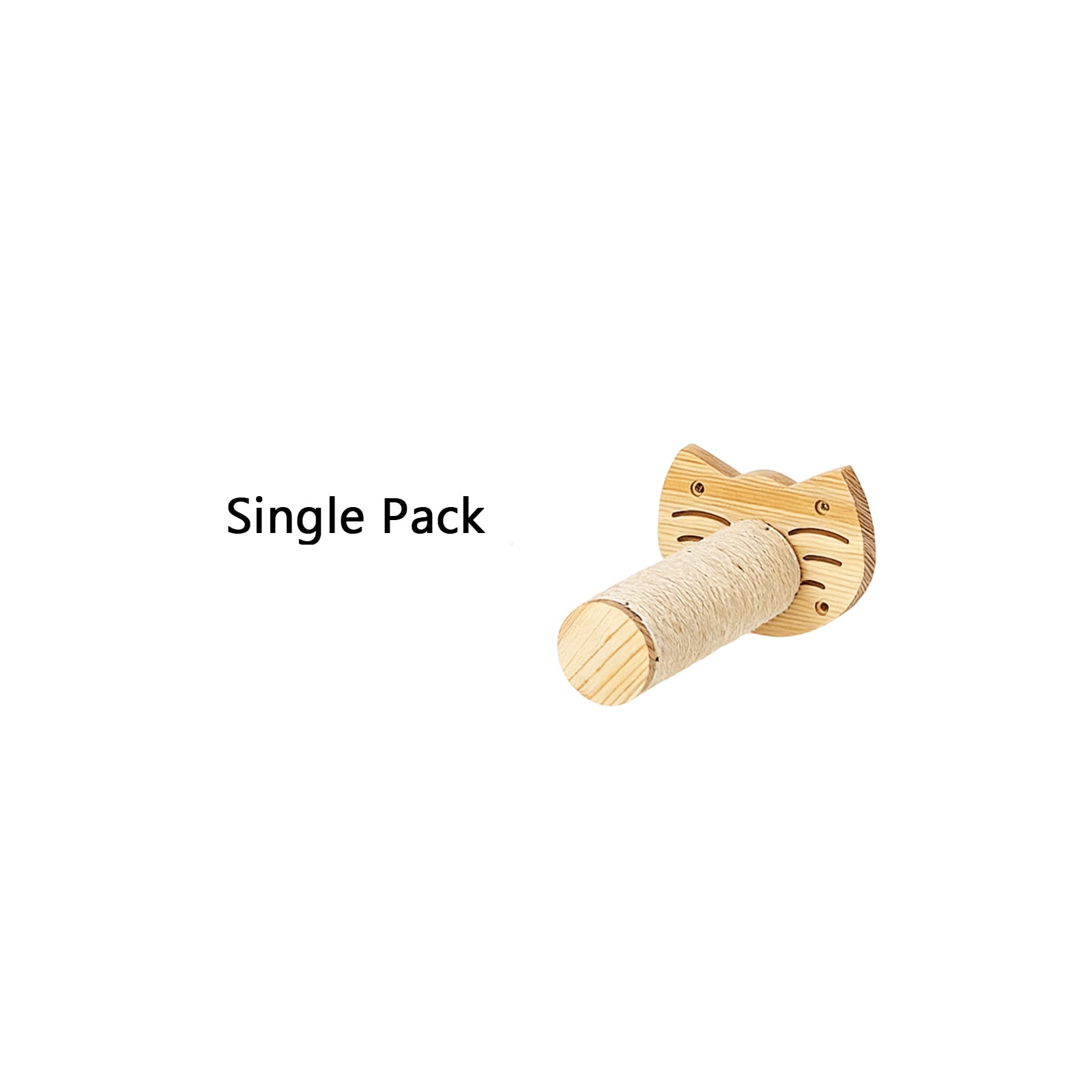 Wall-Mounted Wooden Cat Tree With Canvas Cat Bed, Jute Scratching Post & Platform For Cats, Multi-Level Cat Climbing Structure For Indoor Cats