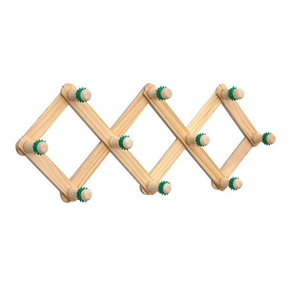 Wall Mounted Wooden Hat Rack Expandable Baseball Caps Hanger for Home Storage