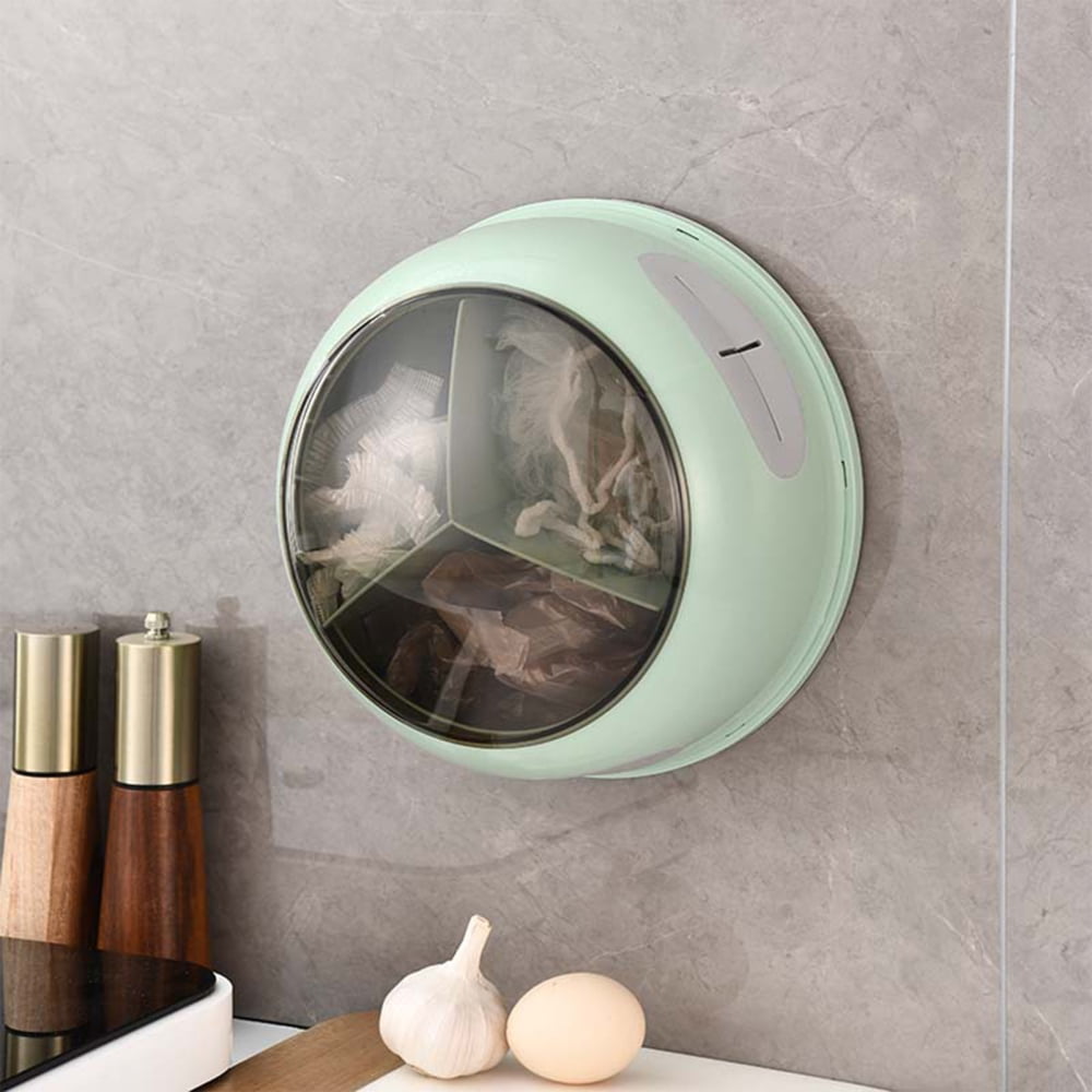 Wall Mounted Wrap Storage Box Cling Film Sleeve Storage Box for Indoor Kitchen Bathroom