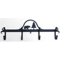 thumbnail image 1 of Wall Mounted Wrought Iron Coat Rack-Hooks - Bear and Pine Tree, 1 of 1