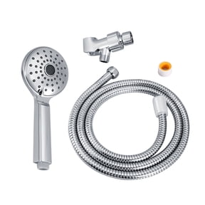 Wall-Mounted with Flexible 1.5m Hose for Ultimate Bathing Experience Chrome Plated Handheld Shower Head Set