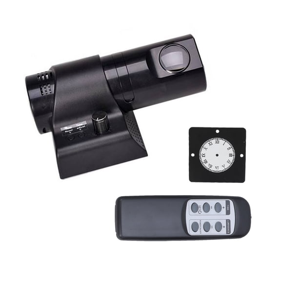 Wall Mounting LED Analog Projection Alarm Clock with Remote Operations and Switchable Numerals Dials for Bedroom Ceiling