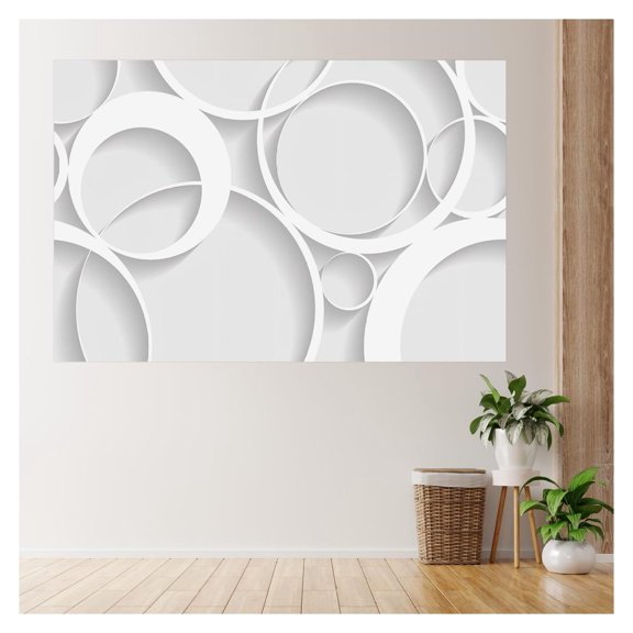 Wall Mural 3D View Pattern Removable Wall Sticker for Bedroom Living Room - "x72"