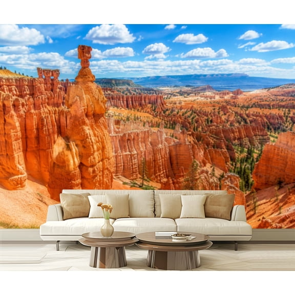Wall Mural Peel and Stick Incredible Bryce Canyon National Park Utah Self-Adhesive Wallpaper Removable Wall Decal Wall Sticker Home Decor for Living Room Bedroom 100"x144"