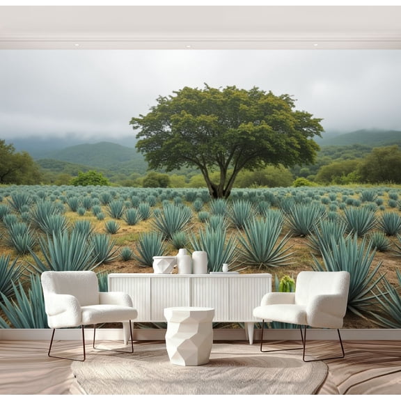 Wall Mural Peel and Stick agave field colorful mexican pictures royalty free photos Self-Adhesive Wallpaper Removable Wall Decal Wall Sticker Home Decor for Living Room Bedroom 69"x96"
