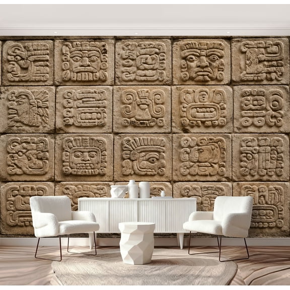 Wall Mural Peel and Stick mayan calendar 2012 end doomsday Self-Adhesive Wallpaper Removable Wall Decal Wall Sticker Home Decor for Living Room Bedroom 69"x96"