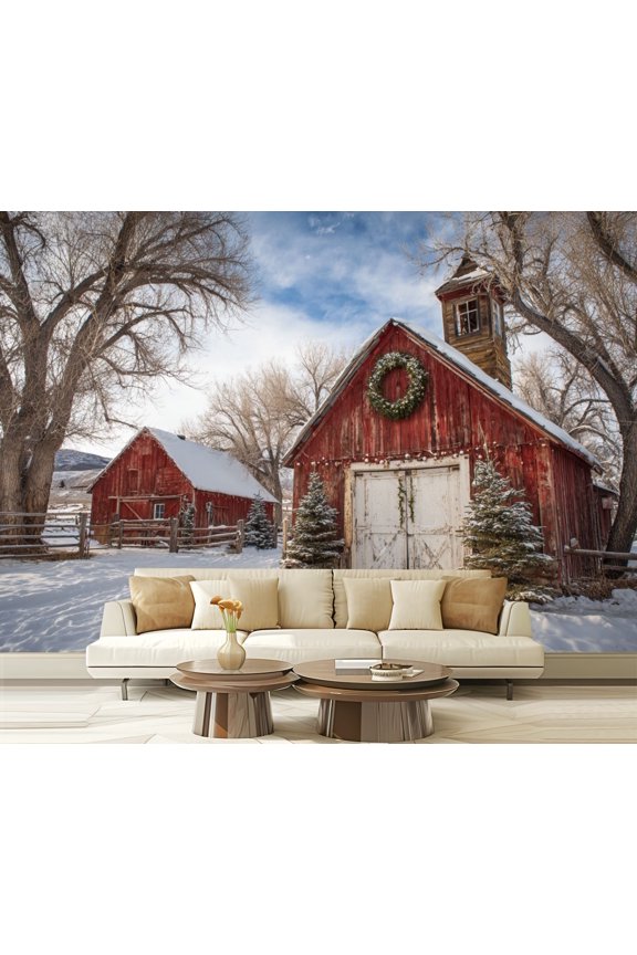 Wall Mural Peel and Stick mcpollin barn park city utah utah landscapes pictures Self-Adhesive Wallpaper Removable Wall Decal Wall Sticker Home Decor for Living Room Bedroom 100"x144"
