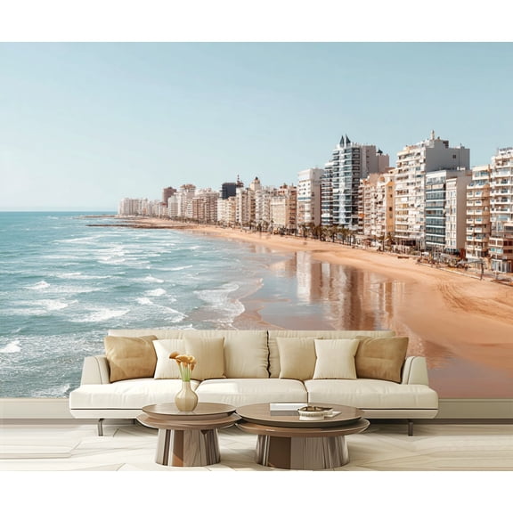 Wall Mural Peel and Stick ocean city maryland boardwalk pictures Self-Adhesive Wallpaper Removable Wall Decal Wall Sticker Home Decor for Living Room Bedroom 100"x144"