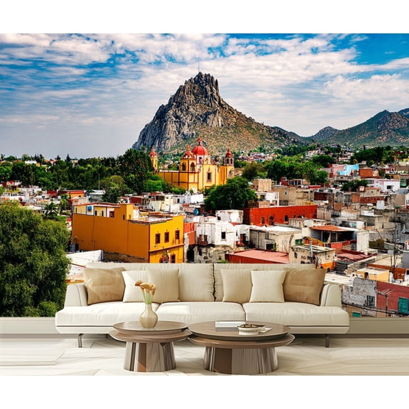 Wall Mural Peel and Stick pea bernal mexico rocky mount city pictures Self-Adhesive Wallpaper Removable Wall Decal Wall Sticker Home Decor for Living Room Bedroom 100"x144"