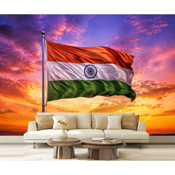 Wall Mural Peel and Stick American flag Self-Adhesive Wallpaper Removable Wall Decal Wall Sticker Home Decor for Living Room Bedroom 100"x144"