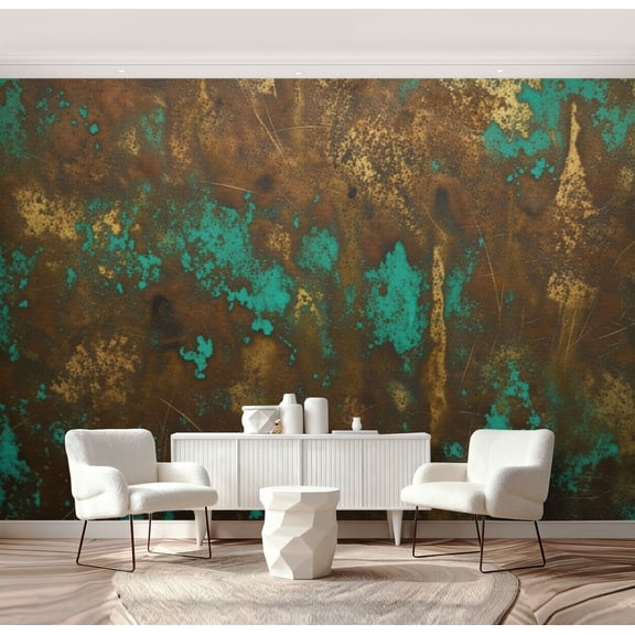 Wall Mural Peel and Stick Copper Self-Adhesive Wallpaper Removable Wall Decal Wall Sticker Home Decor for Living Room Bedroom 69"x96"
