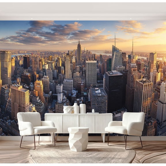 Wall Mural Peel and Stick New York City Self-Adhesive Wallpaper Removable Wall Decal Wall Sticker Home Decor for Living Room Bedroom 69"x96"