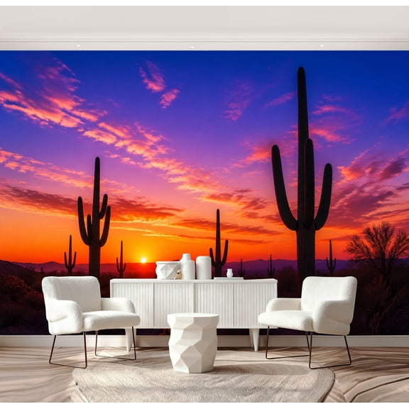 Wall Mural Peel and Stick Southwest Desert Self-Adhesive Wallpaper Removable Wall Decal Wall Sticker Home Decor for Living Room Bedroom 69"x96"