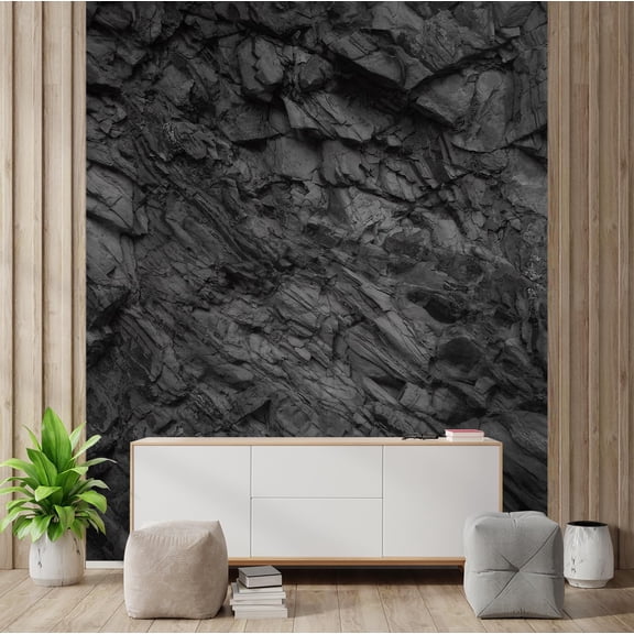 Wall Mural Sand Square Rock Background Removable Self-Adhesive Large Wallpaper - 108x72 inches