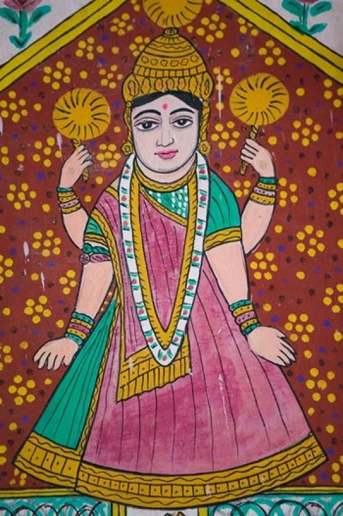 Wall Mural in the City Palace Rajasthan India Canvas Art - Walter Bibikow DanitaDelimont (24 x 36)