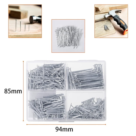 Wall Nails for Hanging | 200 Piece Assorted Picture Hanging Hardware Kit for Home Decor, Great Gift for Homeowners, Durable Small Nails for Picture Hanging for Canvas and Frames
