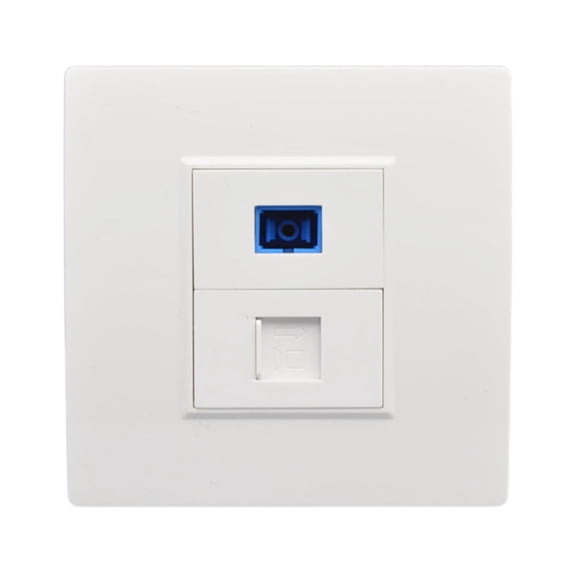 Wall Outlet Fiber SC Optical Interface RJ45 Network Jack Panel Socket Type Connector