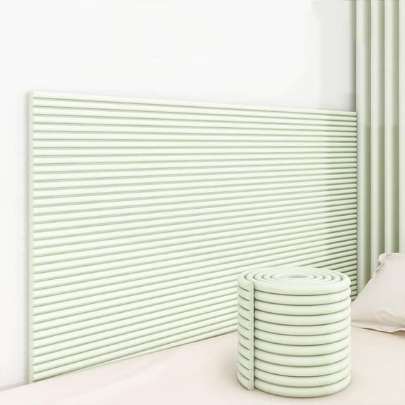 Wall Padding for Anti-Collision Safety Soft NBR Foam Wall Edge Protector 8 Inches Wide 78 Inches Long Waterproof Wall Cushion for Home Safety Light Green