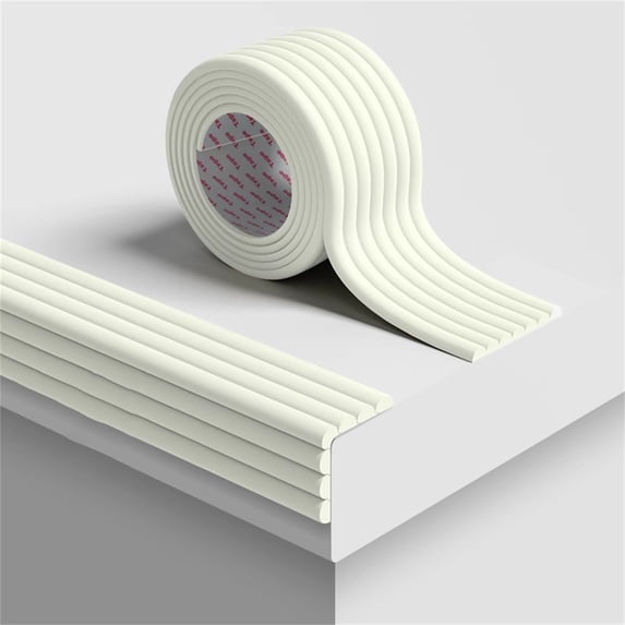 Wall Padding Soft Cushion Corner Protector for Home Safety, 3.15 Inch Wide by 78.74 Inch Long Foam Bumper Guard, Self-Adhesive Wall Protector for Furniture and Doorways