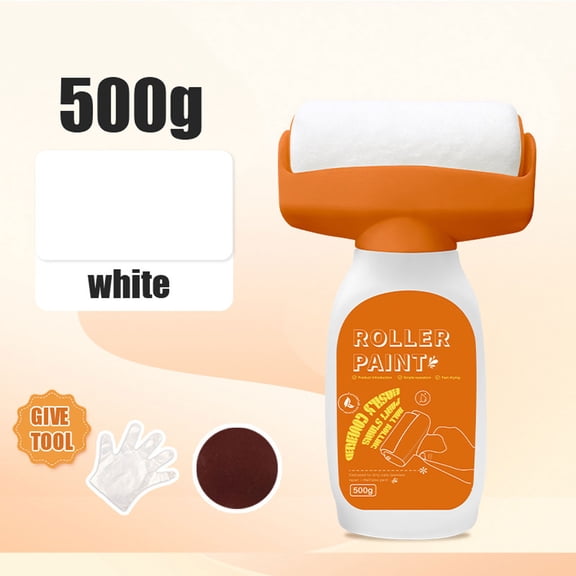 Wall Paint Roller Repair Kit with Built In Paint, Small Roller Brush for Wall Touch Up, Portable Reusable Wall Repair Painting Tool for Stains Graffiti Scratches Home Renovation