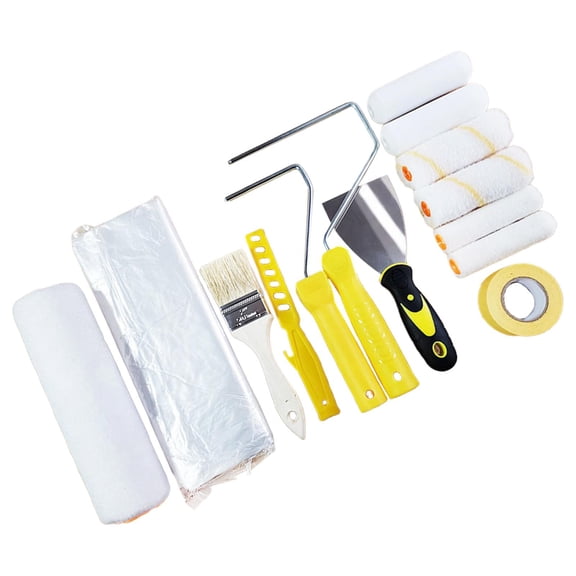 Wall Painting Roller Naps Paint Roller Covers Set for Garden Door Commercial 14 Pieces