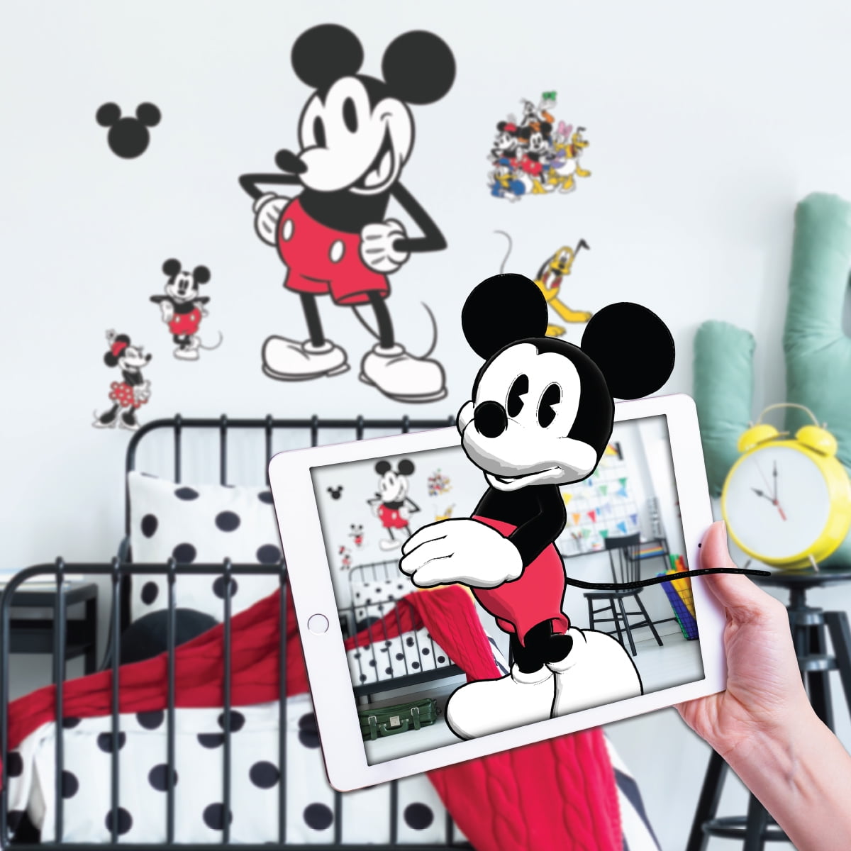 Mickey Minnie Wall Stickers For Kids Room Bedroom Wall Decoration Princess  Room 3D Cartoon Sticker at Rs 1542.98