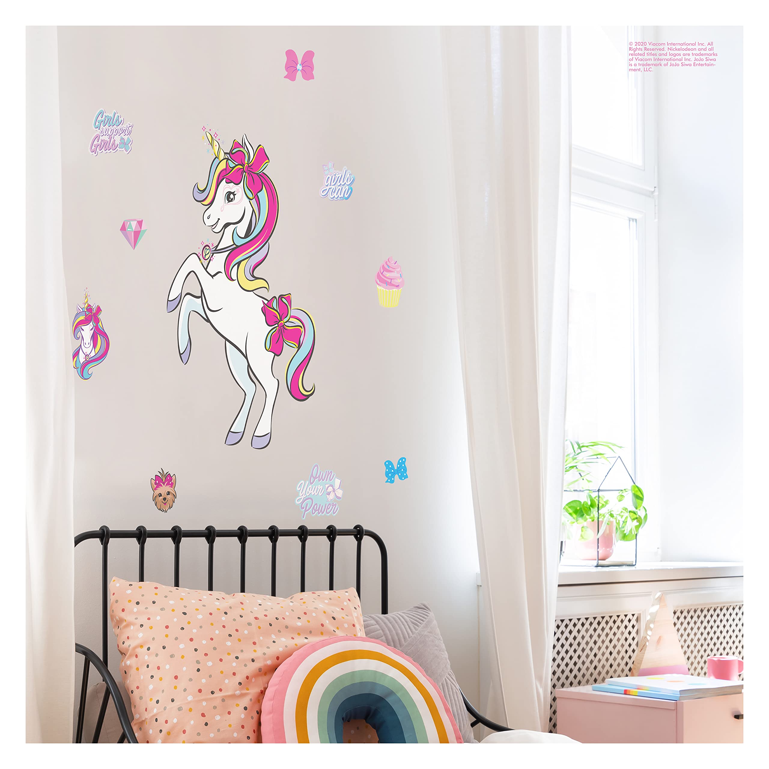 Wall Palz JoJo Siwa Unicorn Wall Decal Unicorn Wall Decor for Bedroom