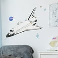 thumbnail image 1 of Wall Palz NASA Space Shuttle Wall Decal - Spaceship Bedroom Decor with 3D Augmented Reality Interaction - 26" Space Shuttle Room Decor, 1 of 8