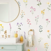 Wall Palz Pastel Wildflower Wall Sticker 22 Count
