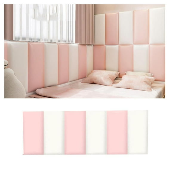Wall Panels, 3D Self Adhesive Anti-Collision Wall Panels, Wall Upholstery, Peel Stick Headboard, Wall Cushion, Sound Insulation and Cold Protection