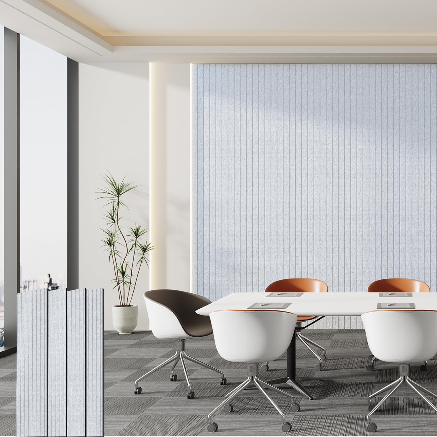 AKK-Star Acoustic Panels ,Folding Panel 1 Set - 2400x600mm Wooden Wall Panels For Sound Studio - View #9