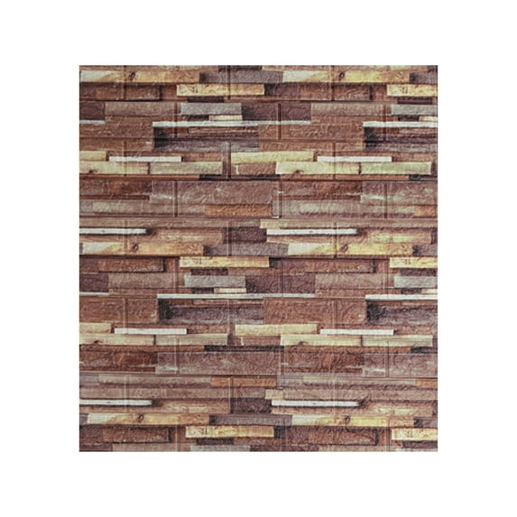 Wall Panels Peel and Stick, 70*77cm Size Coverage,Faux Brick Wallpaper Sticker with Self-Adhesive for Interior Wall Decor, Bathroom, Home Decoration