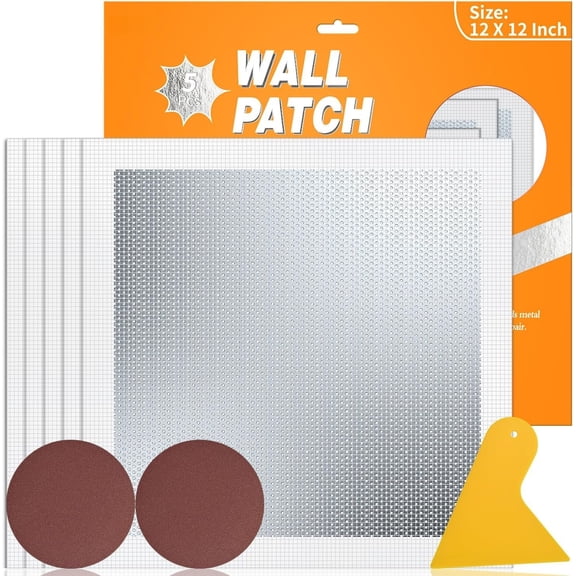 Wall Patch Drywall Repair Kit, 12 x 12 Inch, Self- Mesh Patch, Permanently Repairs Damaged Large Walls Hole and Ceilings