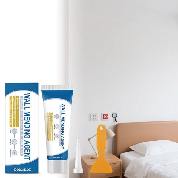 Wall Patch Kit with Scraper – Drywall Crack Filler and Hole Paste for Interior Walls, Easy DIY Home Improvement and Apartment Wall Mending