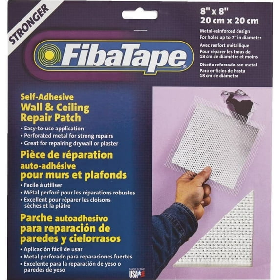 Norton Abrasives Wall Patch Wall Repair Patch - White - 8x8 Inch