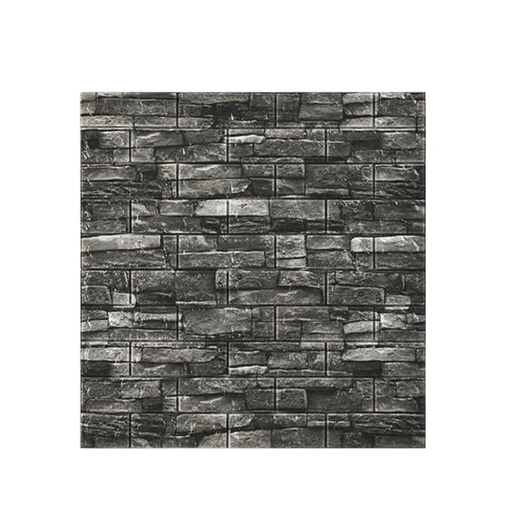 Wall PeelandStick Panels, 12X12 In, Brick Pattern, Moisture Proof, Laundry Room Refresh, Tan, 12 Pc