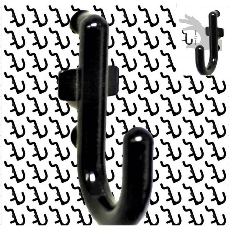 Wall Peg Hook Kit - J Style Pegboard Hooks Tool Storage Garage Organizer Choice B/W Wall Peg Hook Kit - J Style Pegboard Hooks Tool Storage Garage Organizer Choice B/W
