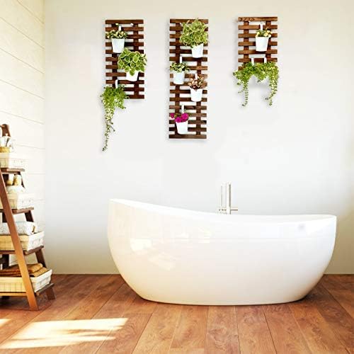 Wall Planter – 3 Pack Wooden Hanging Planter for Indoor Plants, Air ...