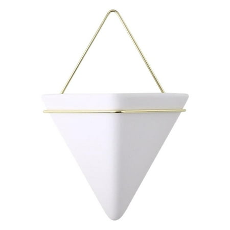 Wall Planter Modern indoor and outdoor er Decor Small Plant Succulent Herbs - White L