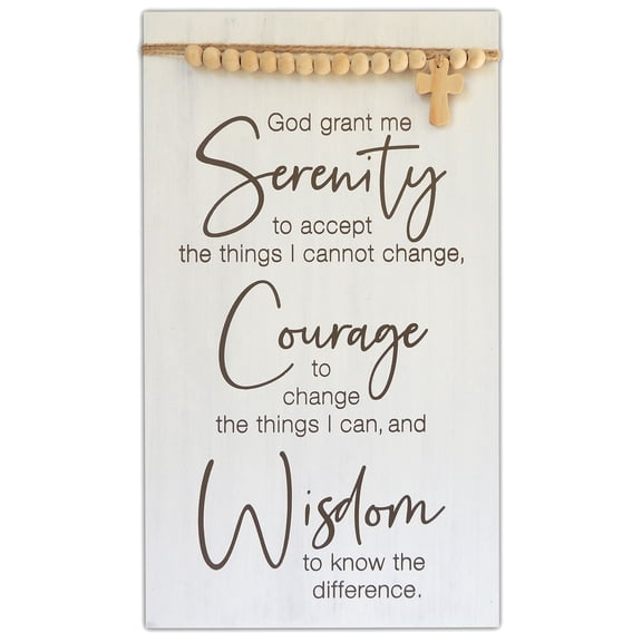 Wall Plaque-Serenity Prayer (10" x 17")