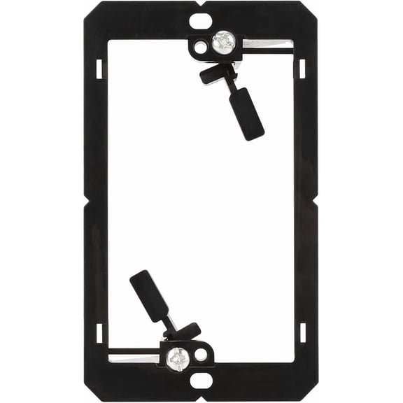 Wall Plate Mounting Brackets for Low Voltage Cables(3 Packs),Single Gang Wall Plate,Flush Low Voltage Box for in-Wall Wires Management,Black