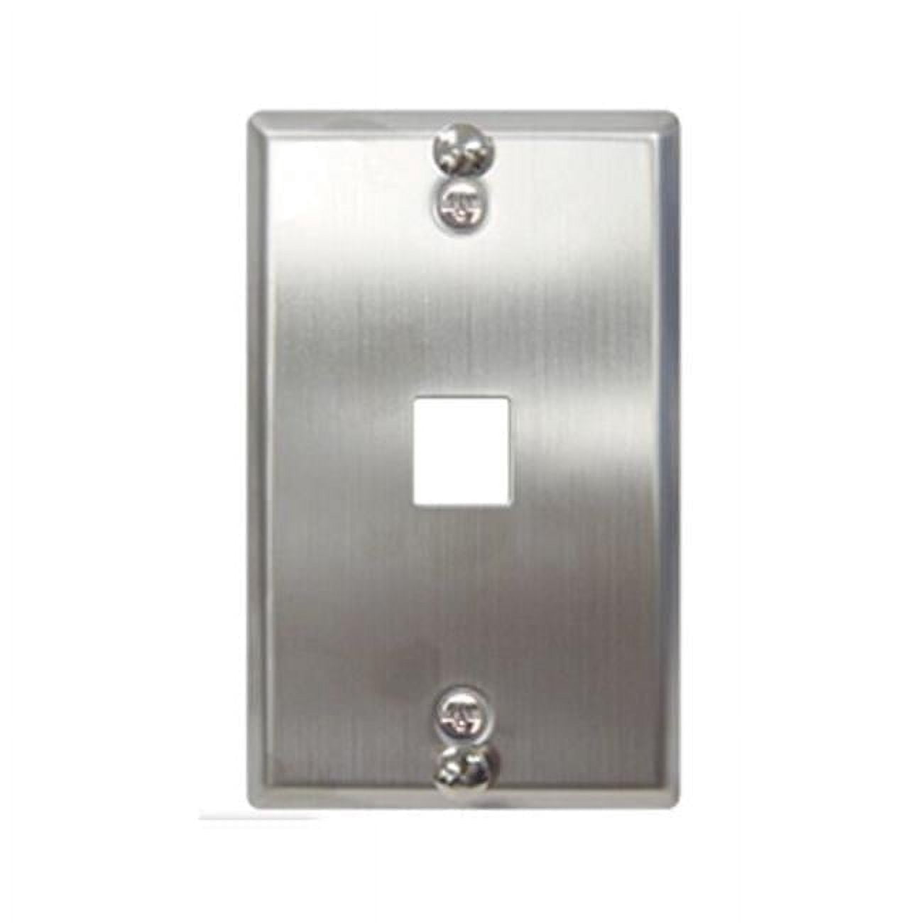 Phone Wall Inset Wall Plate Phone Flush 1-Port - Stainless Steel - Walmart.com