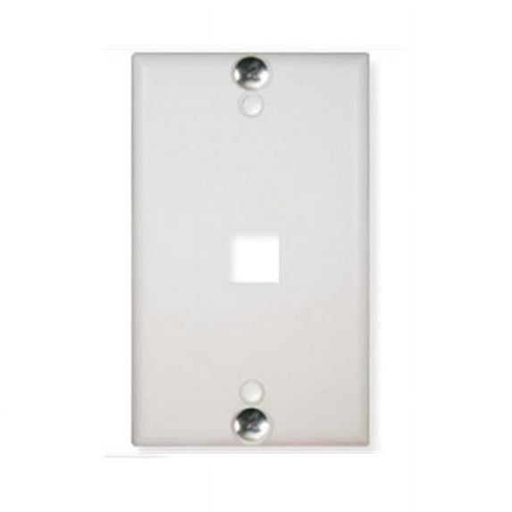 Wall Plate Phone Flush 1-Port - White