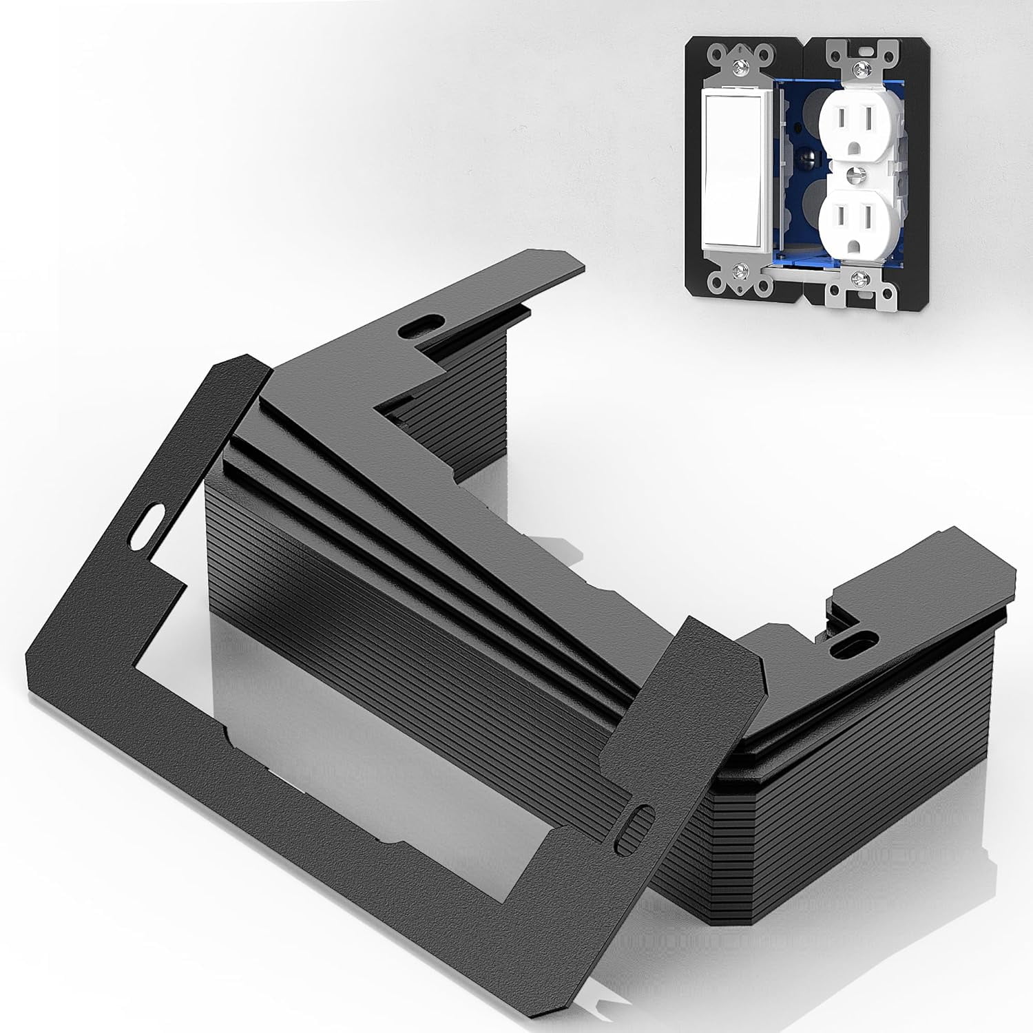 Wall Plate Spacer,Flush Fit Device Leveling Plates For Wall Outlet