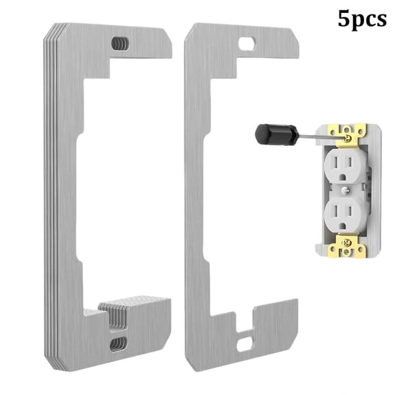 Wall Plate Spacer, Metal Outlet Shims for Electrical Box, Leveling Plates for Loose Switches & Receptacles, Wall Repair 5pcs