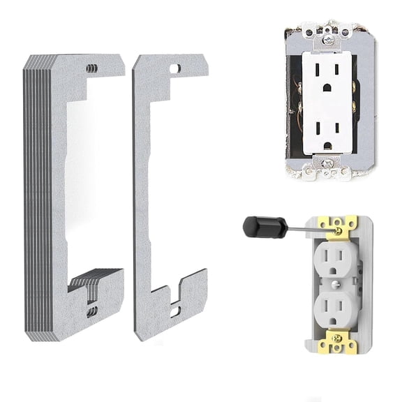 Wall Plate Spacers for Outlets, Outlet Wall Plate Leveling ShimsOutlet Spacers for Loose Outlets, Flush-Fit Design, Quick Install Support, for Switches and Electrical Boxes