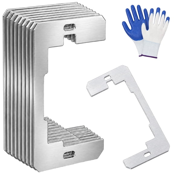 Wall Plate Spacers for Outlets, Outlet Spacers Stainless Steel, Outlet Wall Plate Leveling Shims,4.2x2.2in