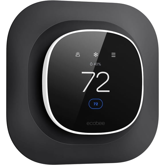 Wall Plate for New 2025 ecobee Smart Thermostat Essential Thermostat, Practical and Stylish Trim Plate Bracket Cover Mount Holder, Black